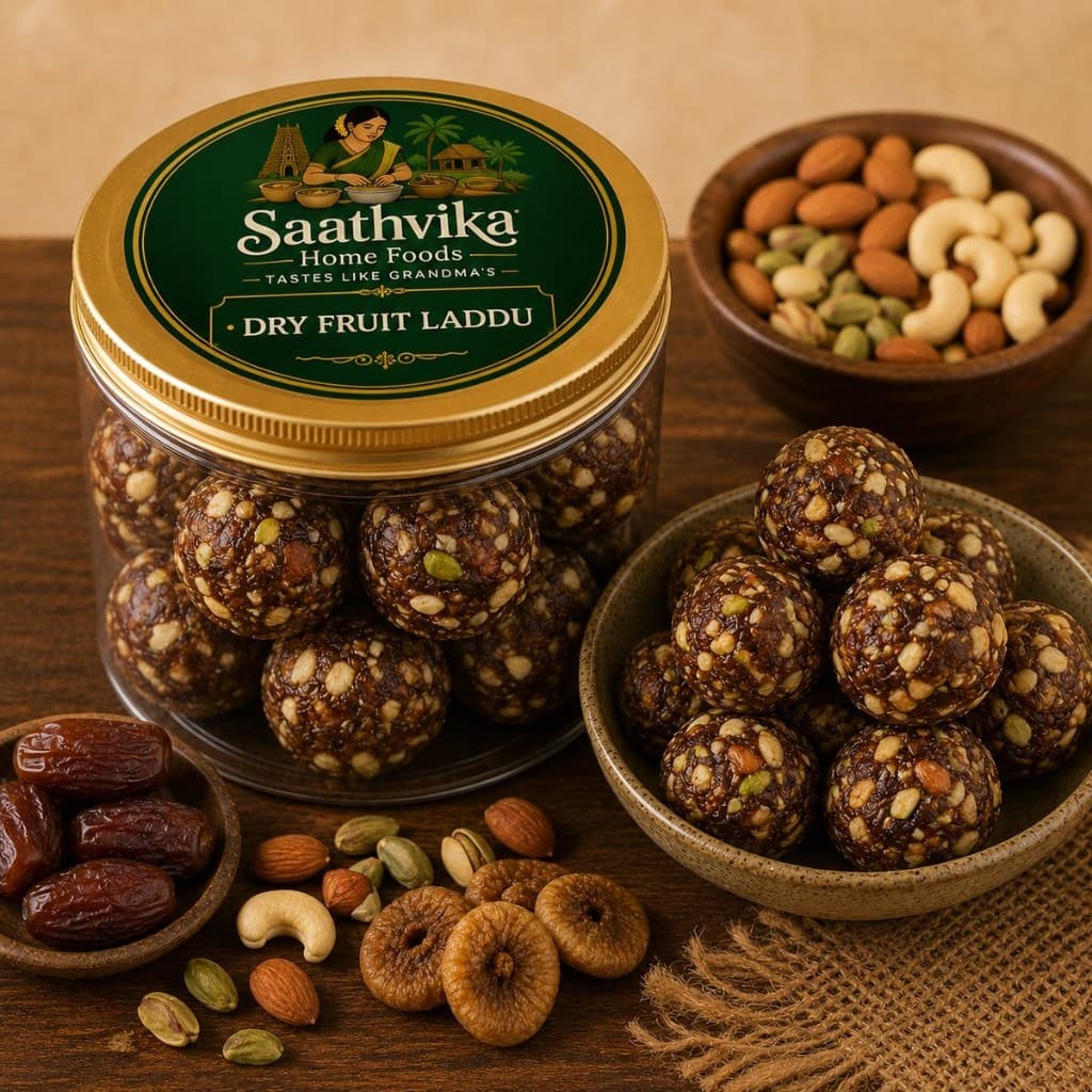 Dry Fruit Laddu — Premium dates and dry fruits, no added sugar