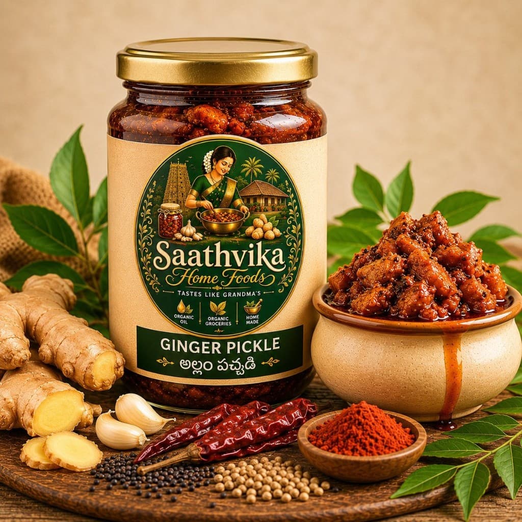 Ginger Pickle — Fiery ginger with tamarind and chilli — a digestive favourite